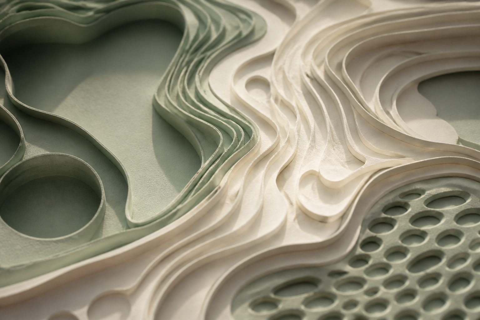 A close up scientific view of biological structures and cellular patterns in a professional laboratory setting.