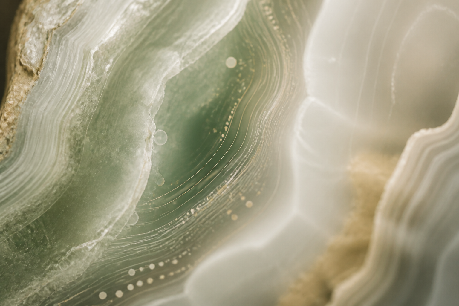 Abstract visualization of cellular structures and data points representing clinical research observations.