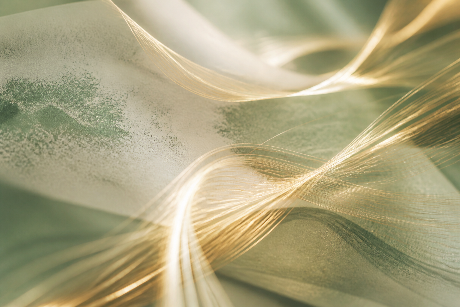 A high-magnification scientific visualization of cellular structures in a laboratory setting.