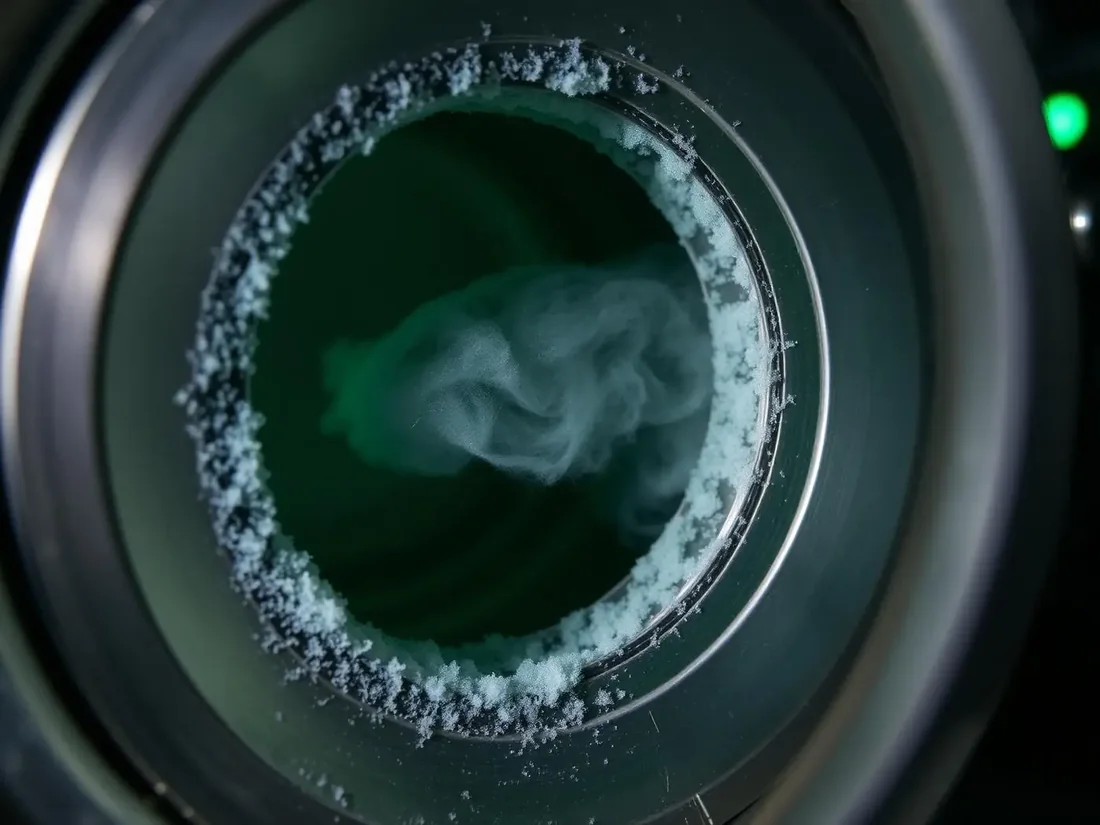 Cryogenic storage vessel releasing cold vapor